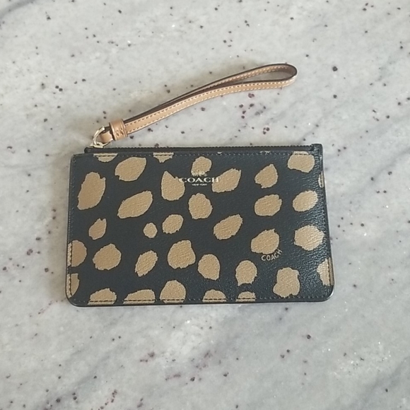 Coach Handbags - Coach Cheetah Wristlet
